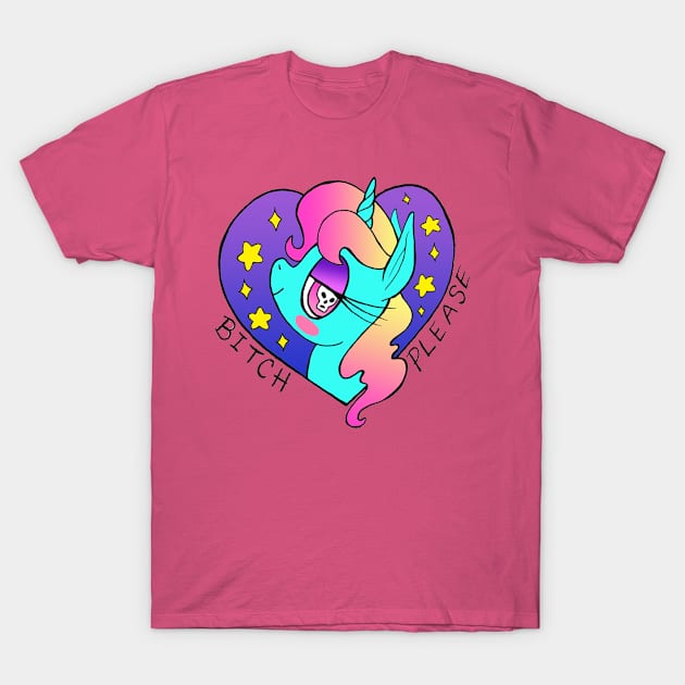 Sassy Unicorn T-Shirt by Luckyponytattoo